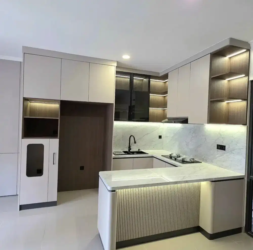 Kitchen set dapur Lemari dapur tempahan Perabot medan