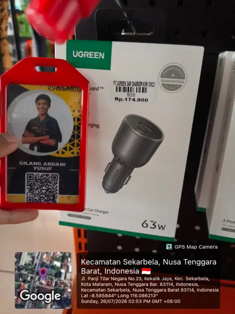 UGREEN CAR CHARGER 63W
