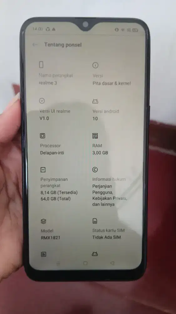 realme 3 ram 3 hitam