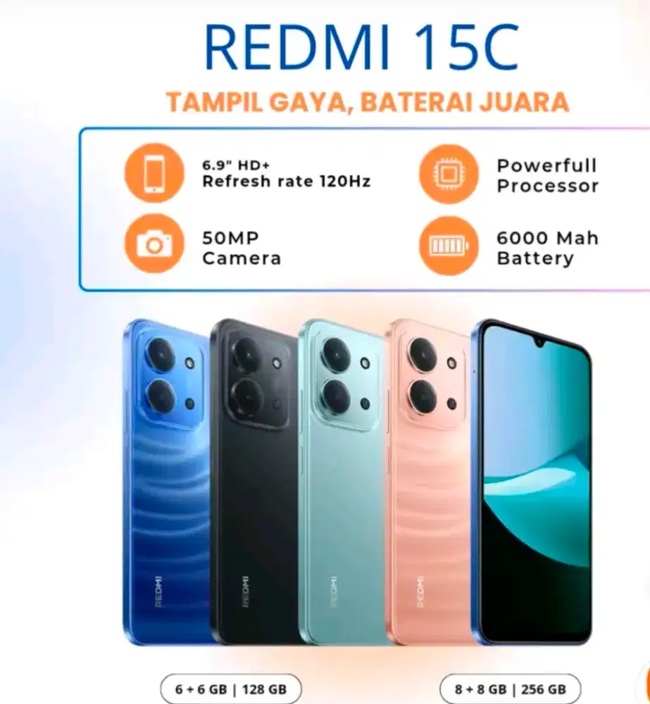 RAM :6/64GB,12/256, kapasitas Batere : 6.000 mAh
Pengisian cepat : 33W
