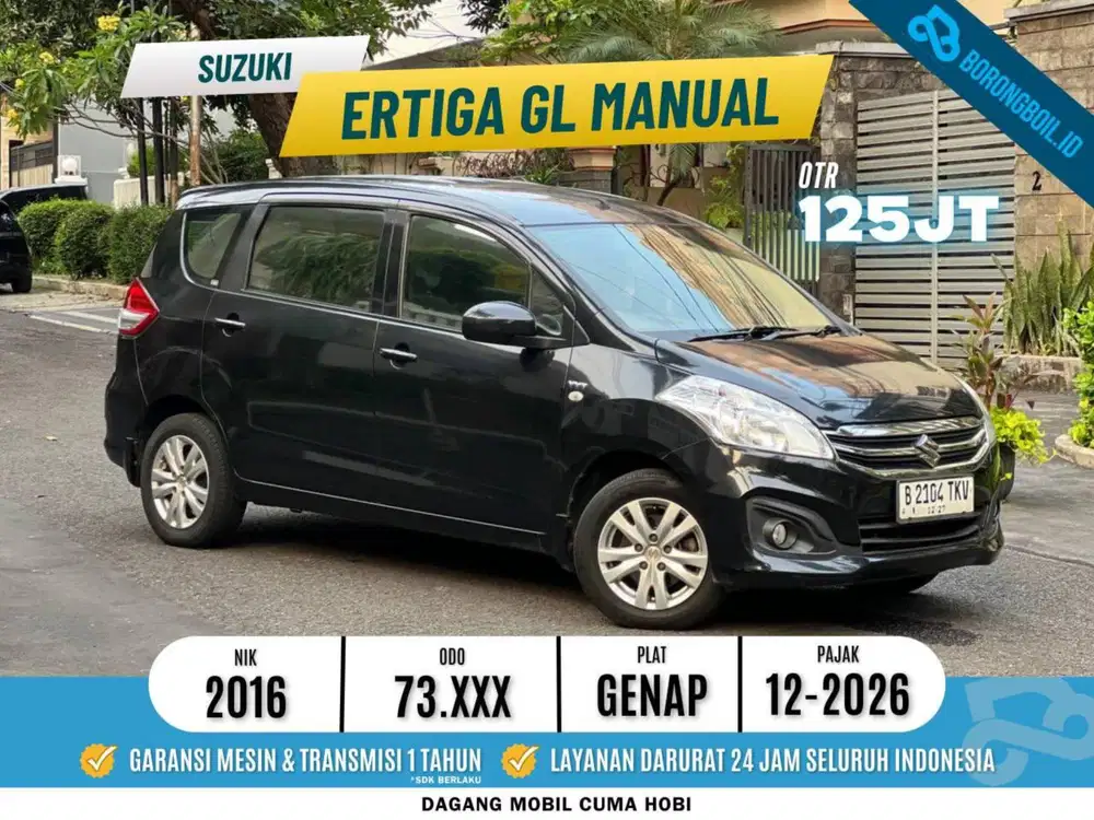 SIAP PAKAI!! SUZUKI ERTIGA GL MT 2016 HITAM