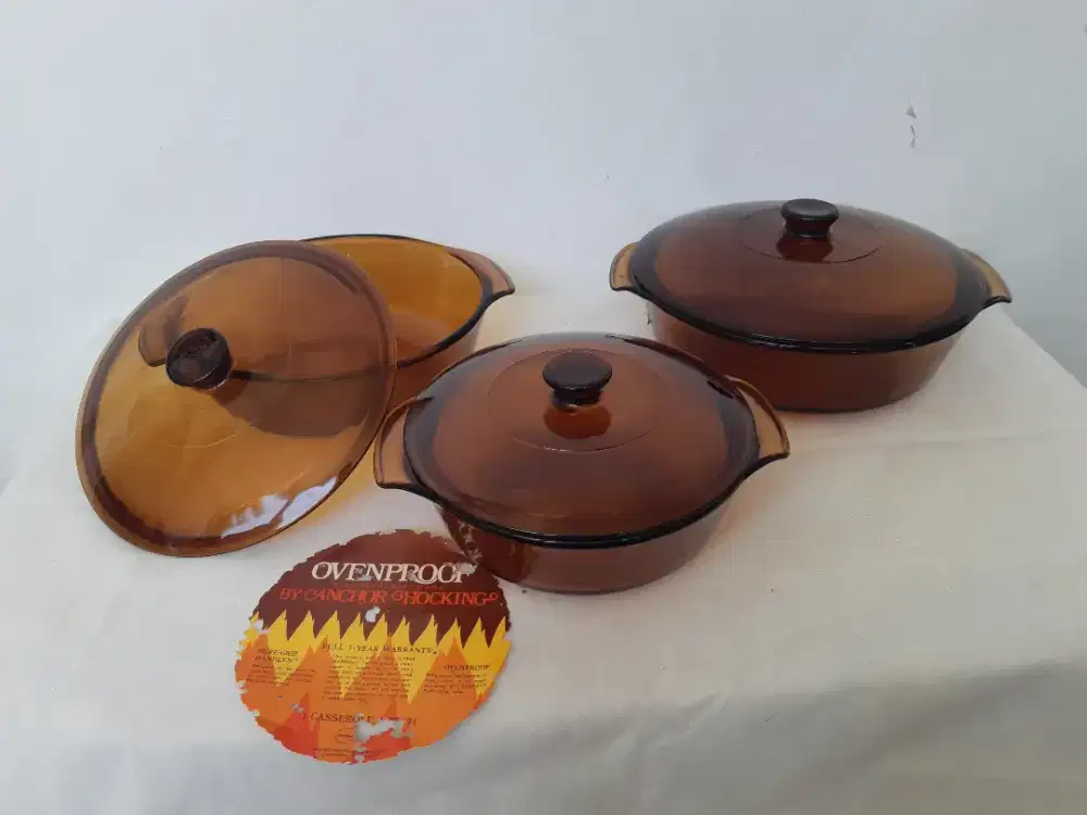Panci Kaca Kuning1 set