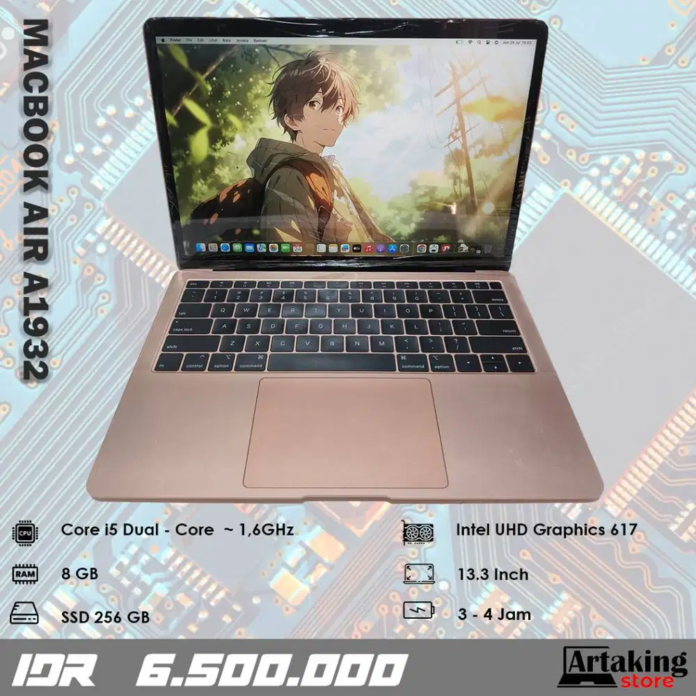 Macbook Air A1932 (2019) - Core i5 - Ram 8 GB - SSD 256 GB