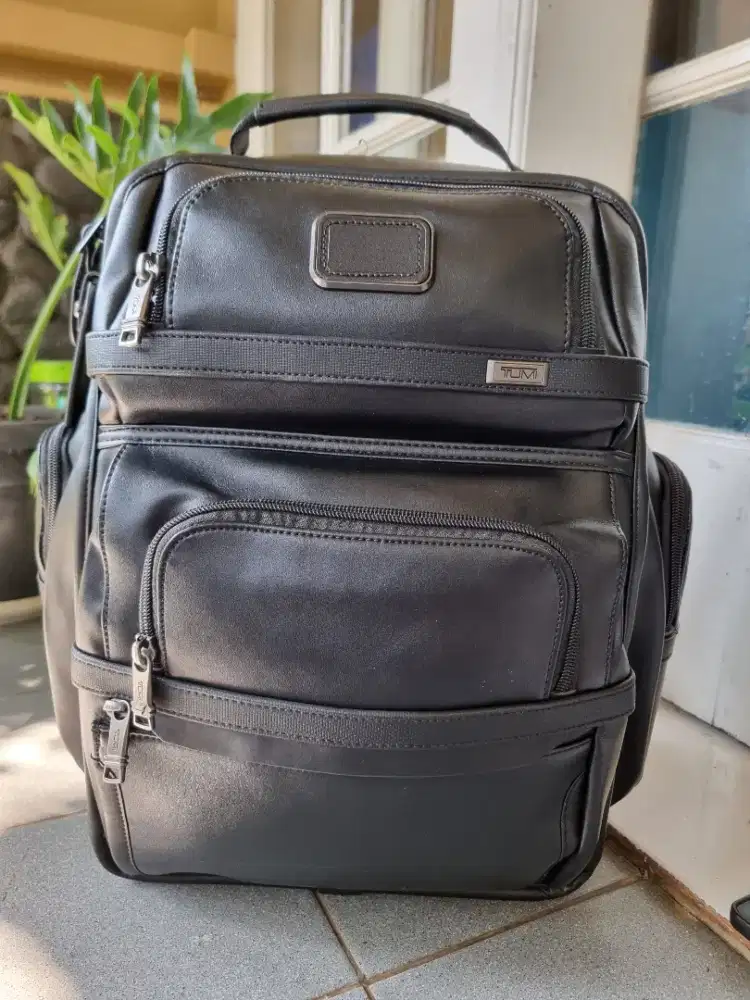 Ransel backpack TUMI bahan kulit asli