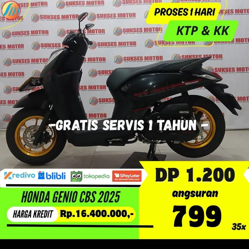 KREDIT MURAH HONDA GENIO CBS 2025 ANGSURAN SANGAT RINGAN BERGARANSI