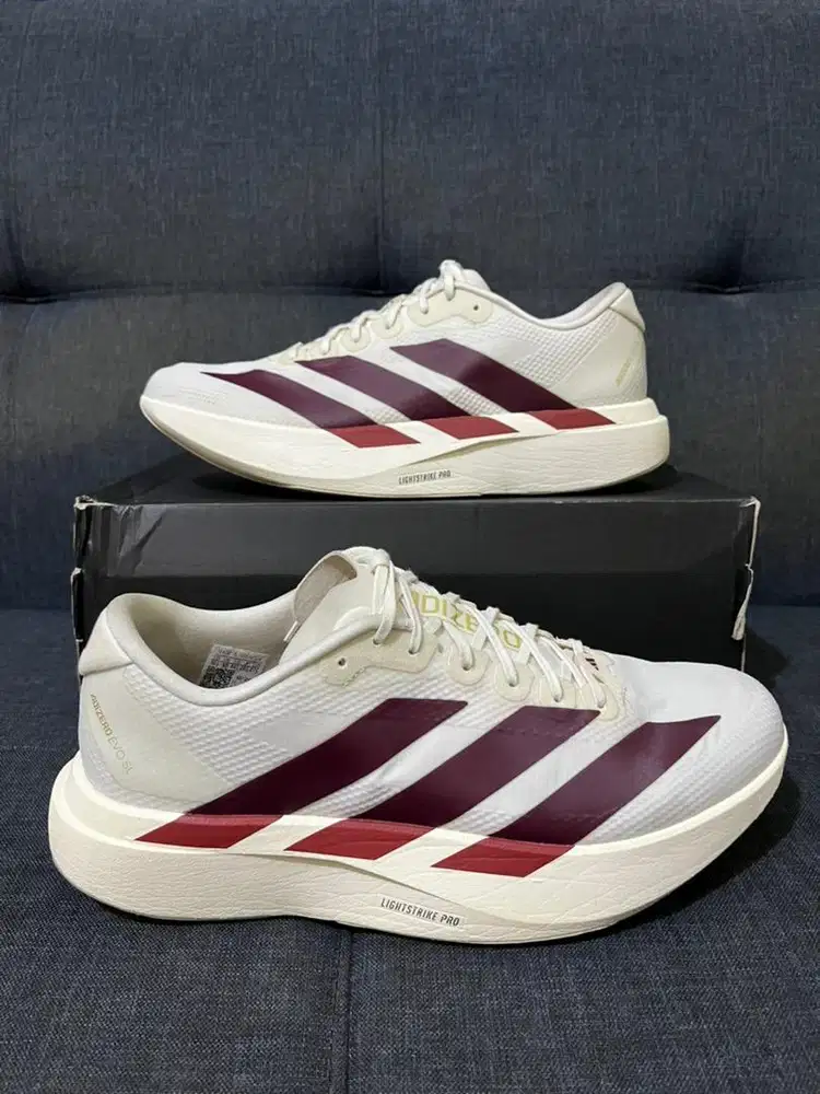 Sepatu Running Adidas Adizero EVO SL Woven Size 44 2/3 Second Fullset