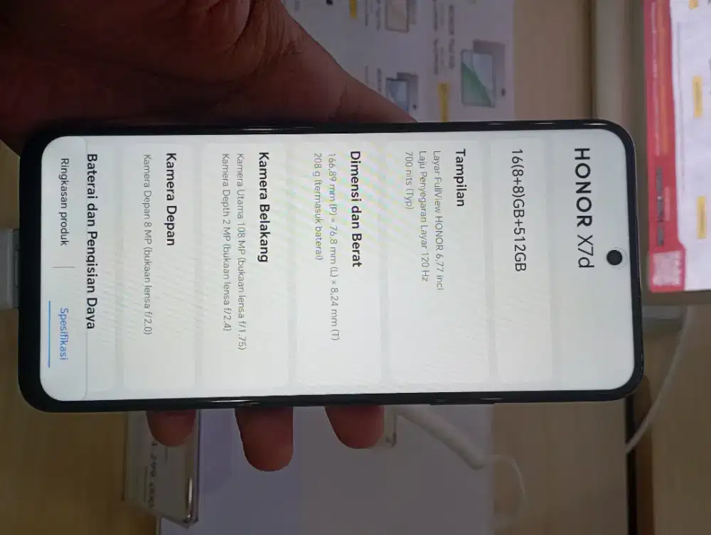 Honor X7d Ram 8/512 GB Cicilan Tanpa DP