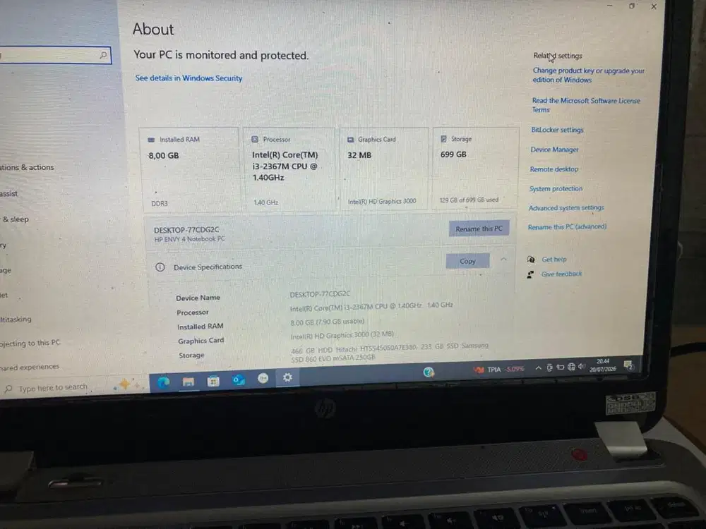 Laptop dijual buat yang butuh
