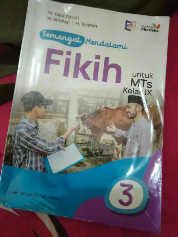 Buku Fikih Mts kls 9 kurikulum merdeka, erlangga