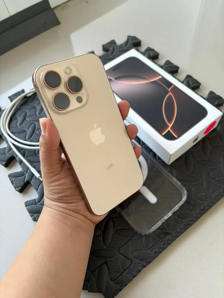 Dijual Iphone 16 Pro 128Gb warna Desert Garansi ibox/Tam Mulus