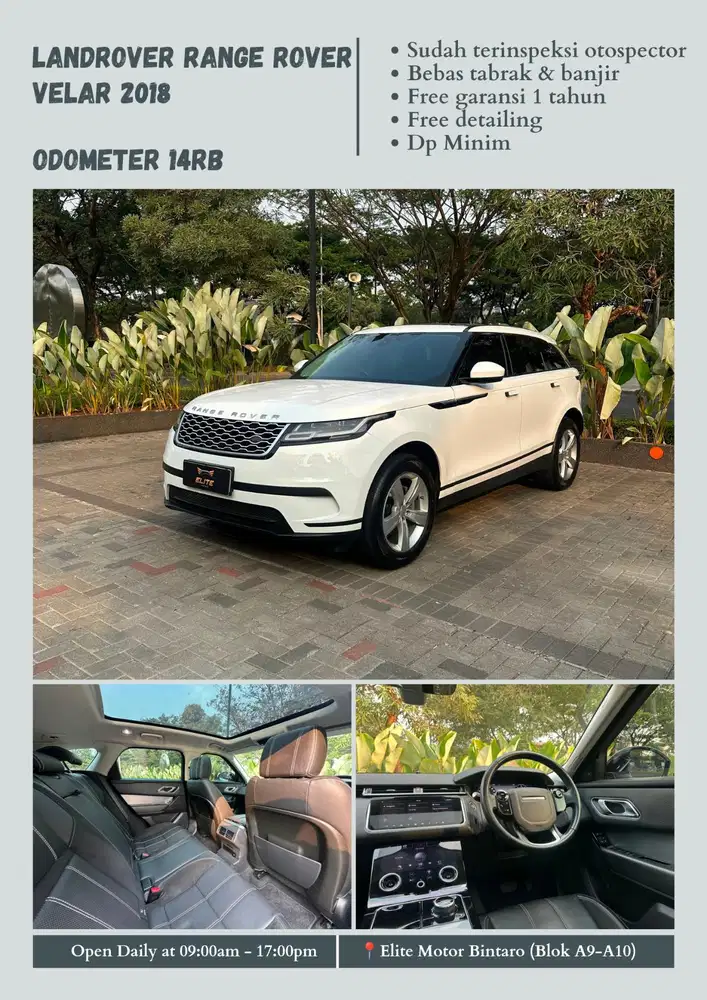 Landrover Range Rover Velar P250 HSE 2.0 AT 2018