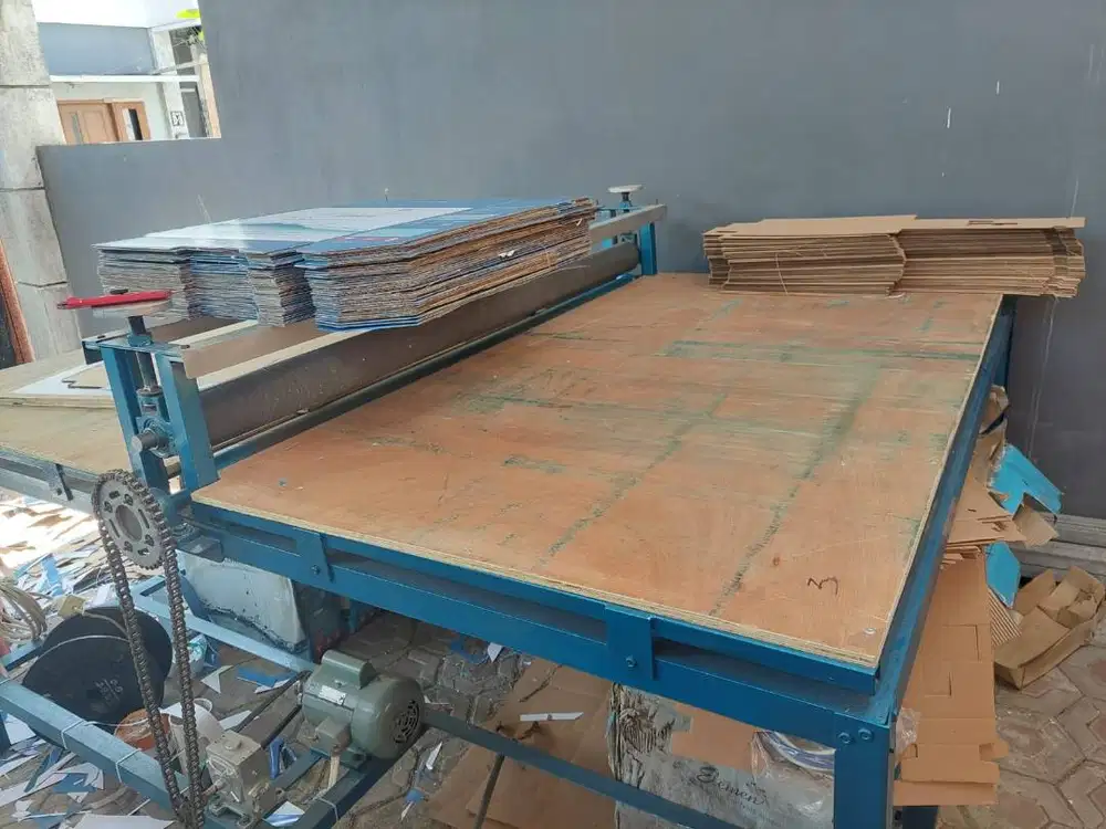 Mesin Pond Rol Kardus / Pon Silinder Elektrik 150cm - Siap Pakai