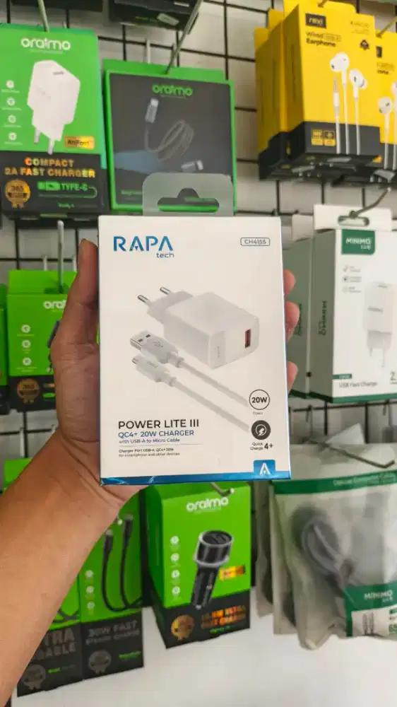 TRAVEL CHARGER MICRO 20W RAPA TECH CH4155