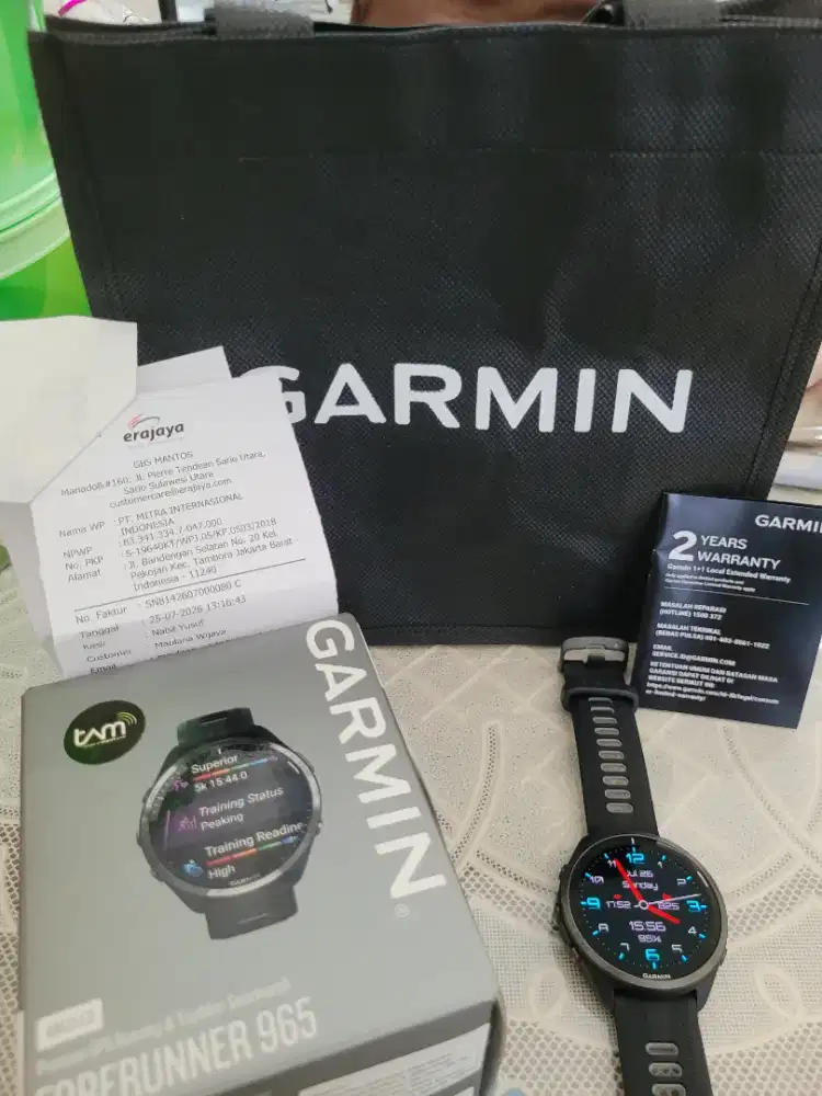 Garmin Forerunner 965 Black (Baru Sehari Pemakaian)