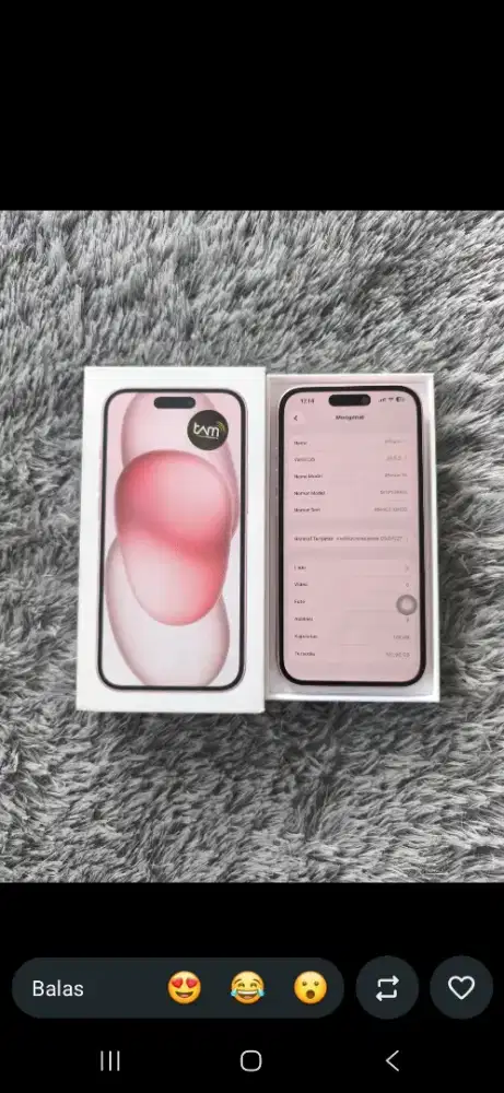 Seken ibox Iphone 15 128gb