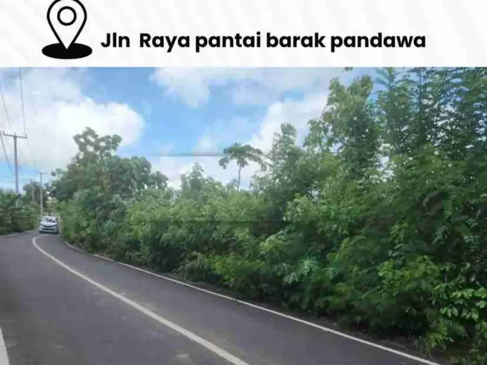 Dijual tanah komersial di Jalan raya pantai tanah barak pandawa, Nusa Dua - Bali