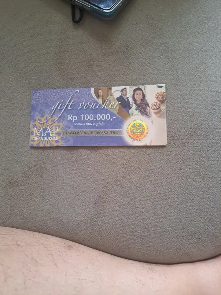 For Sale Voucher MAP pecahan 100 ribu