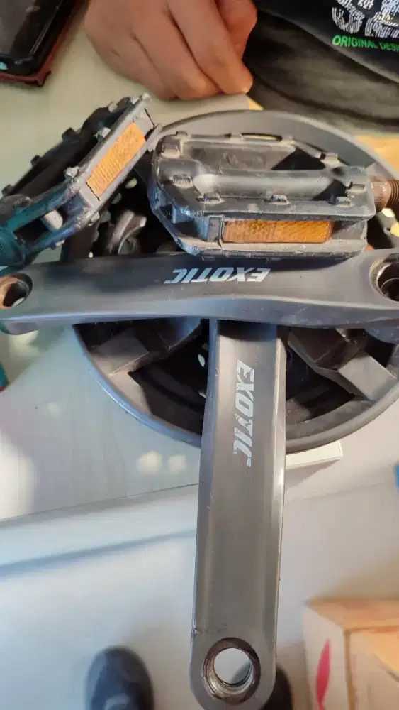 Crank set Sepeda gunung MTB Exotic