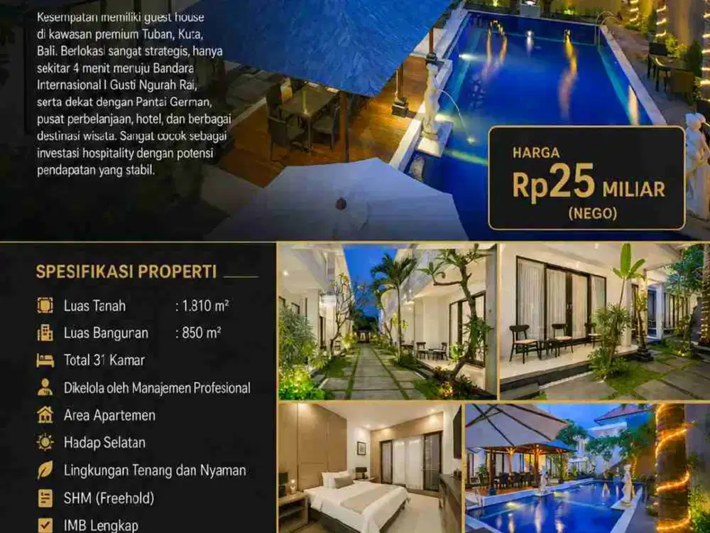 geust house / bintang 3 tuban kuta bali