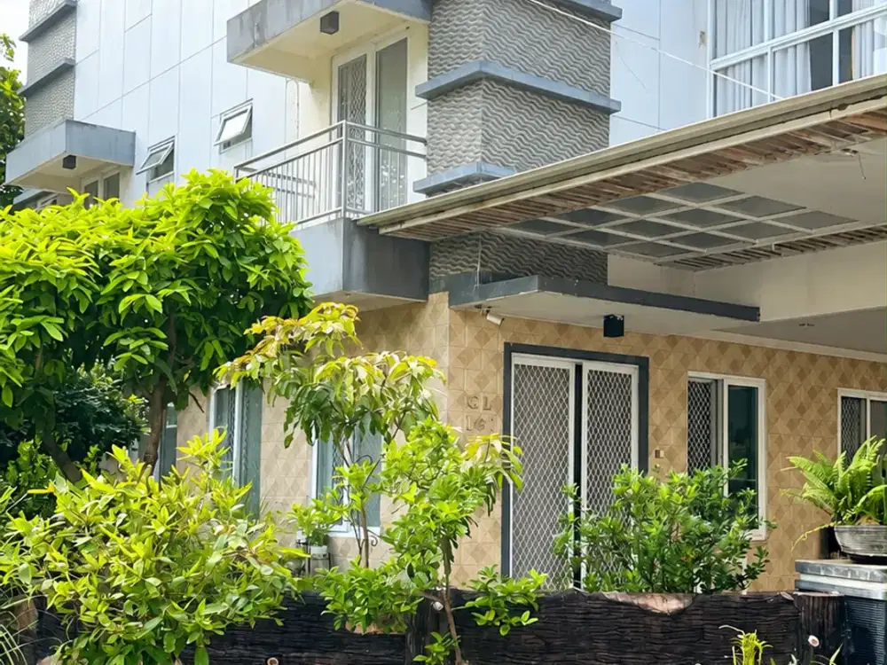 Rumah Hoek Garden House BGM PIK 11,5x17 195,5m2 3KT SHM Full Furnish