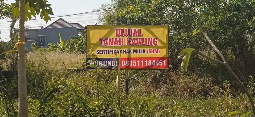 Dijual tanah Kavling di kota Bojonegoro, belakang RS Ibnu Sina