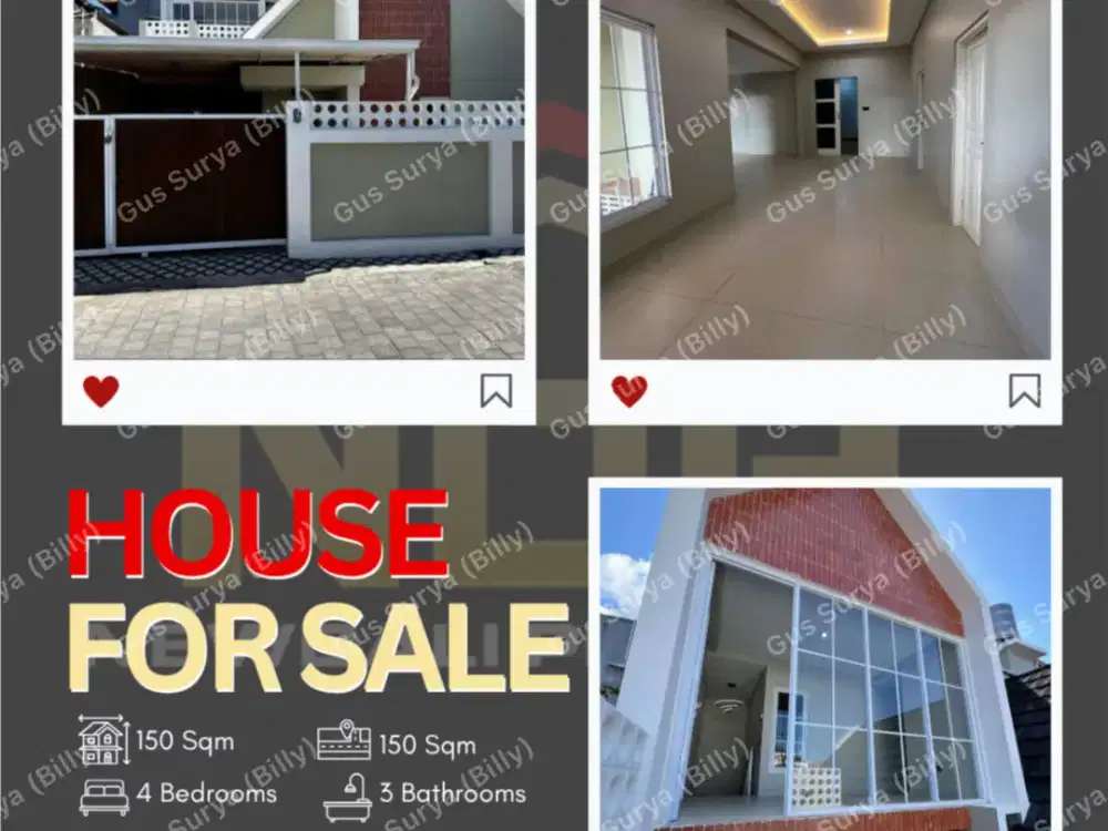 Dijual Rumah Cantik Estetik! area Denpasar Selatan lokasi Sangat Strategis