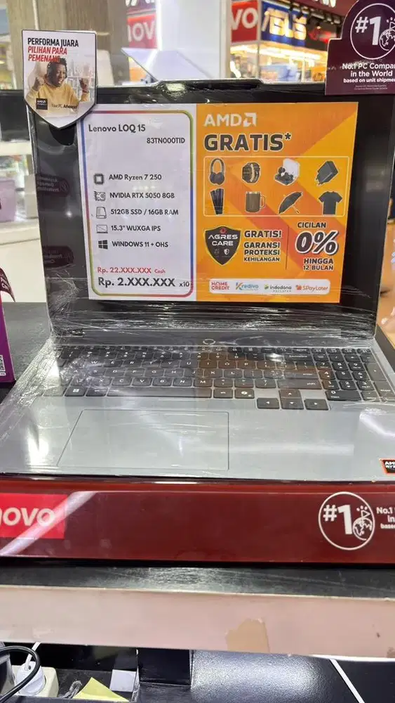 Laptop LENOVO LOQ15 Cicilan Murah  Dp Mulai 0 Proses Cepet