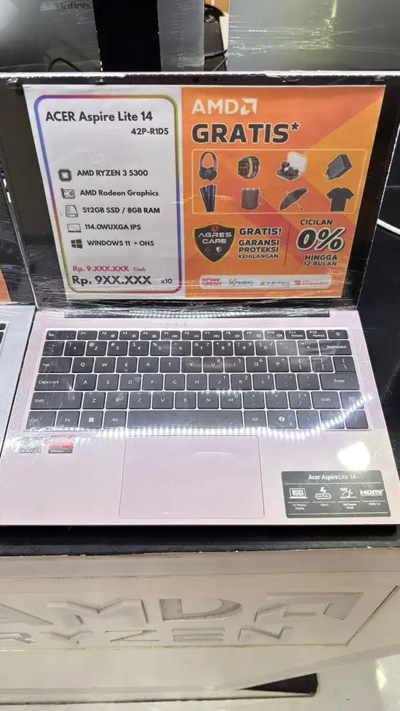 Laptop ACER ASPire lite 14 Cicilan Murah Dp Mulai 0 proses Cepat