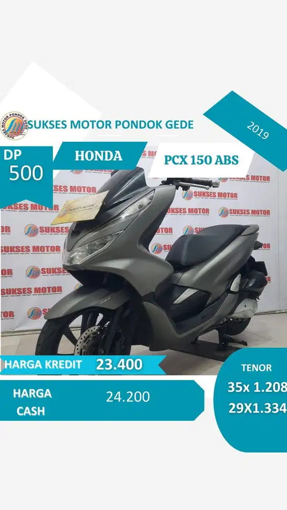 HONDA PCX 150 ABS TAHUN 2019 DP 500.