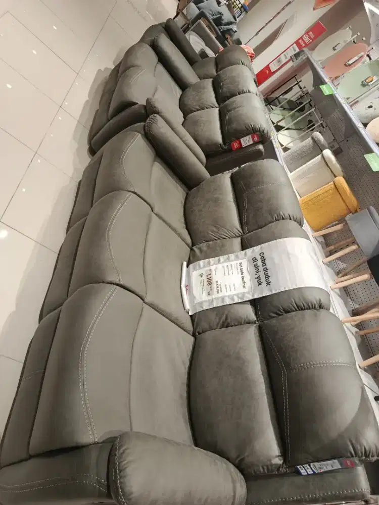 Set sofa recliner nathan sofa