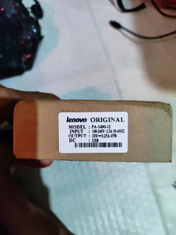 Charger Laptop Lenovo USB pin Kuning
