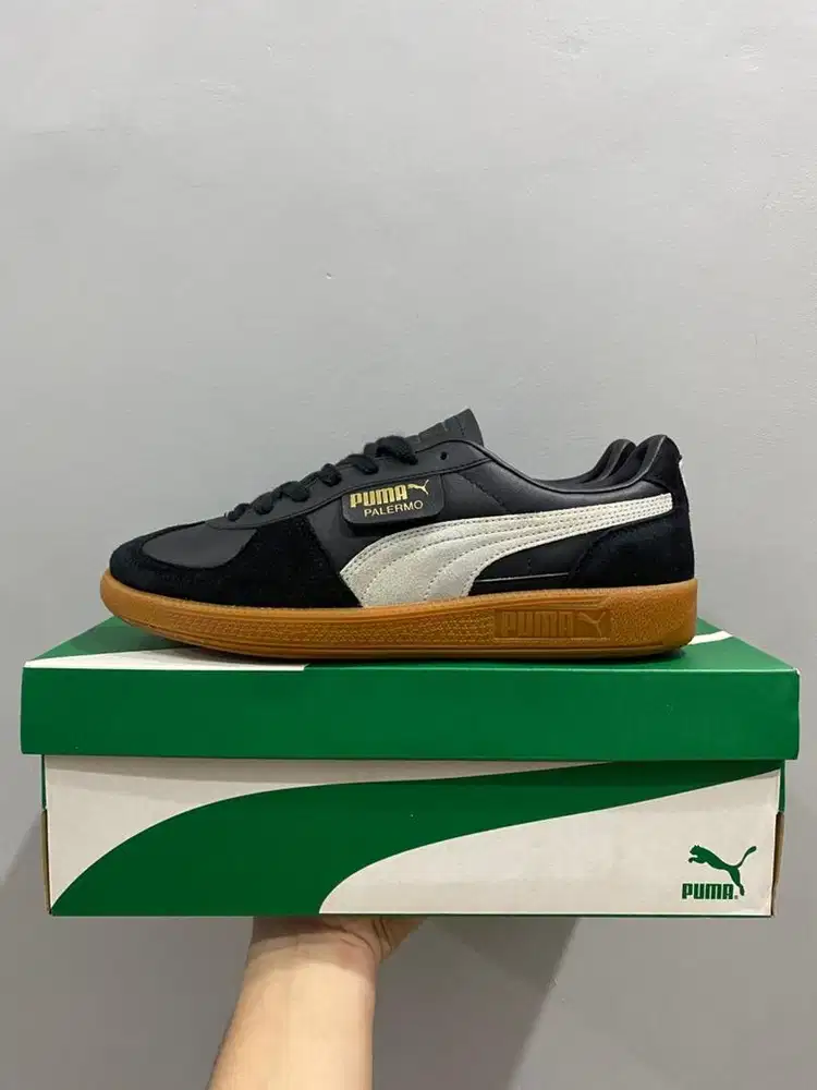 Puma Palermo Lth Black White Gum