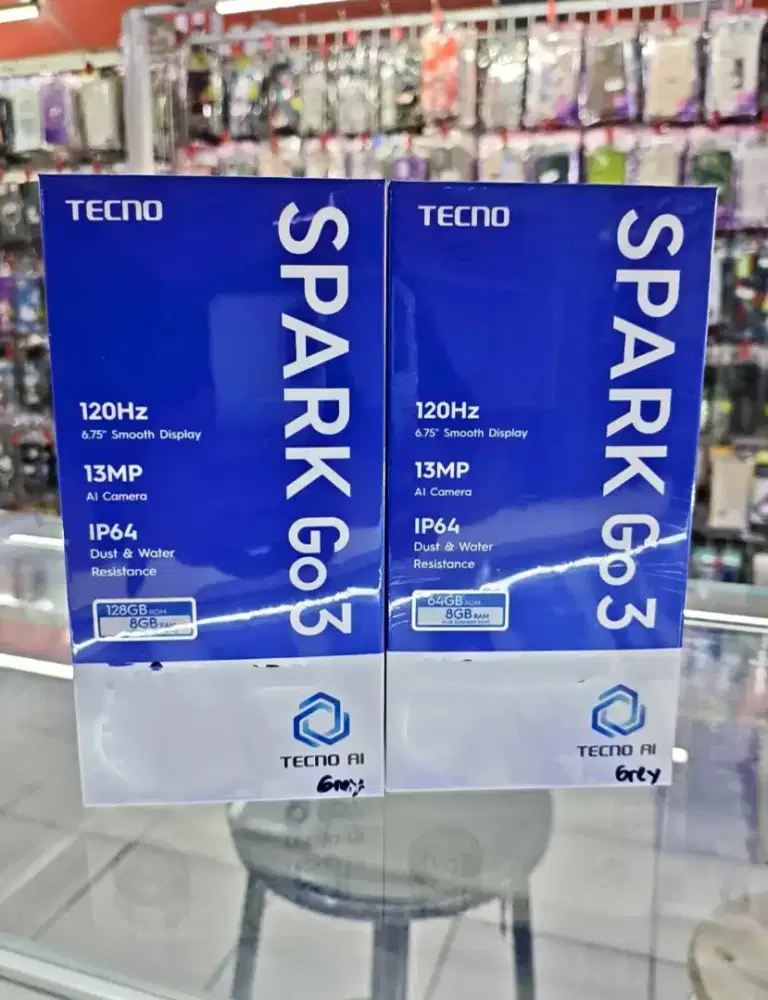 Tecno Spark Go 3 4+4/64 Garansi Resmi Baru Dan Segel