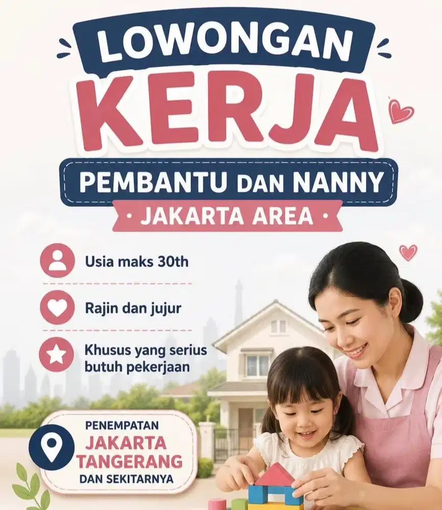 Loker ART & Nanny Jabodetabek