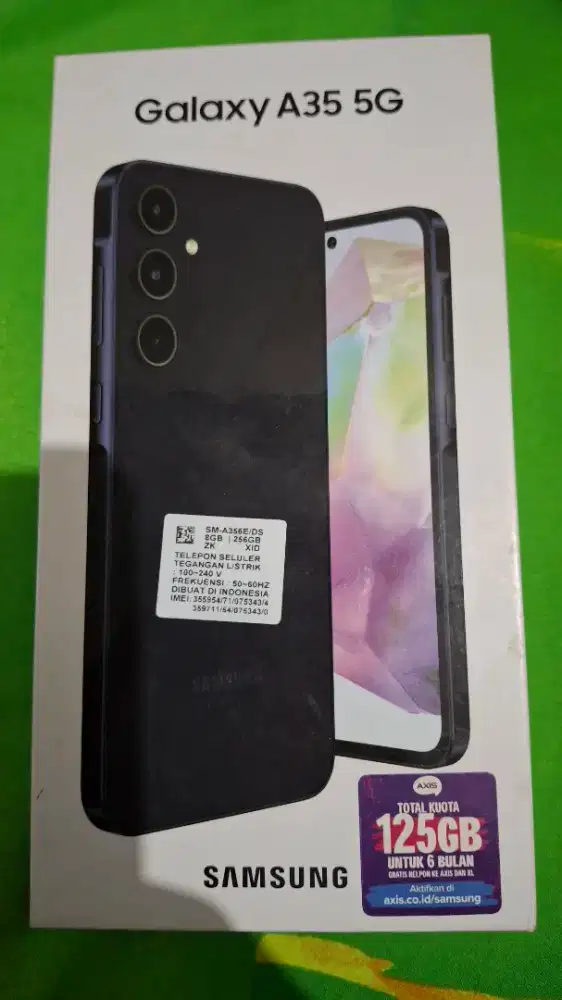 Samsung a35 5g warna biru gelap