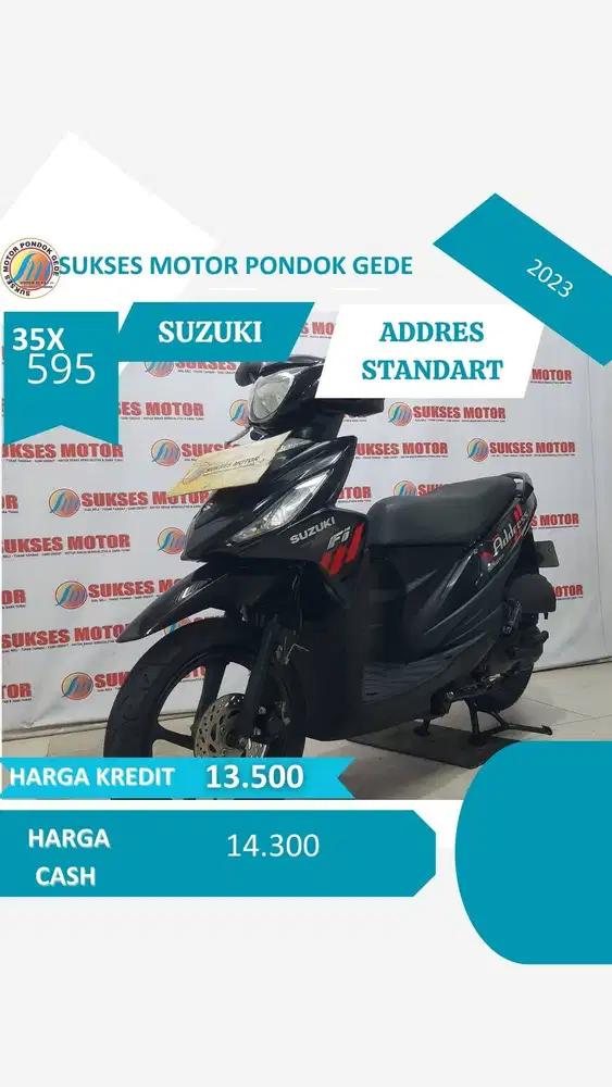 SUZUKI ADDRES STANDART TAHUN 2023 ANGSURAN CUMA595