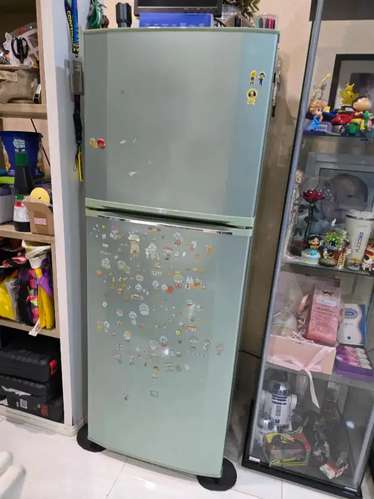 Kulkas LG 2 pintu mati kompresor (bahan)