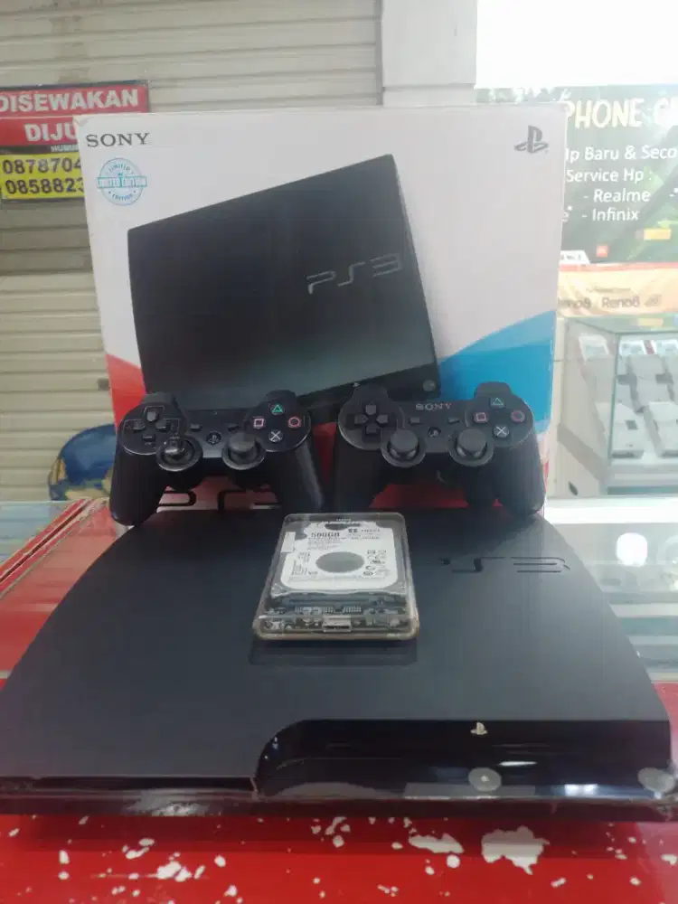 PS3 SLIM 320GB + HDD ex 500GB FULLGAME