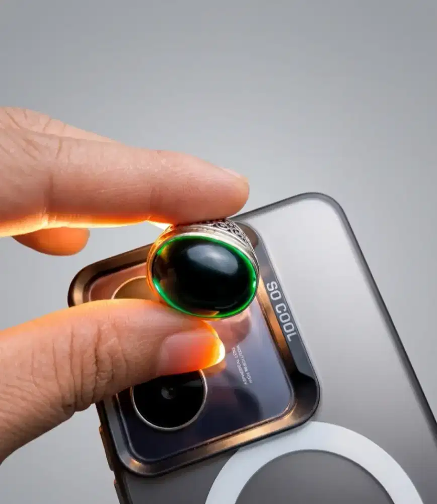 Ring perang Batu Natural Bacan Doko