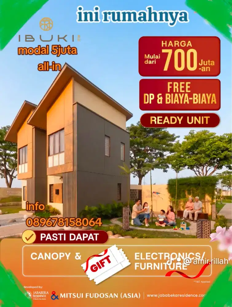 Rumah CLUSTER IBUKI