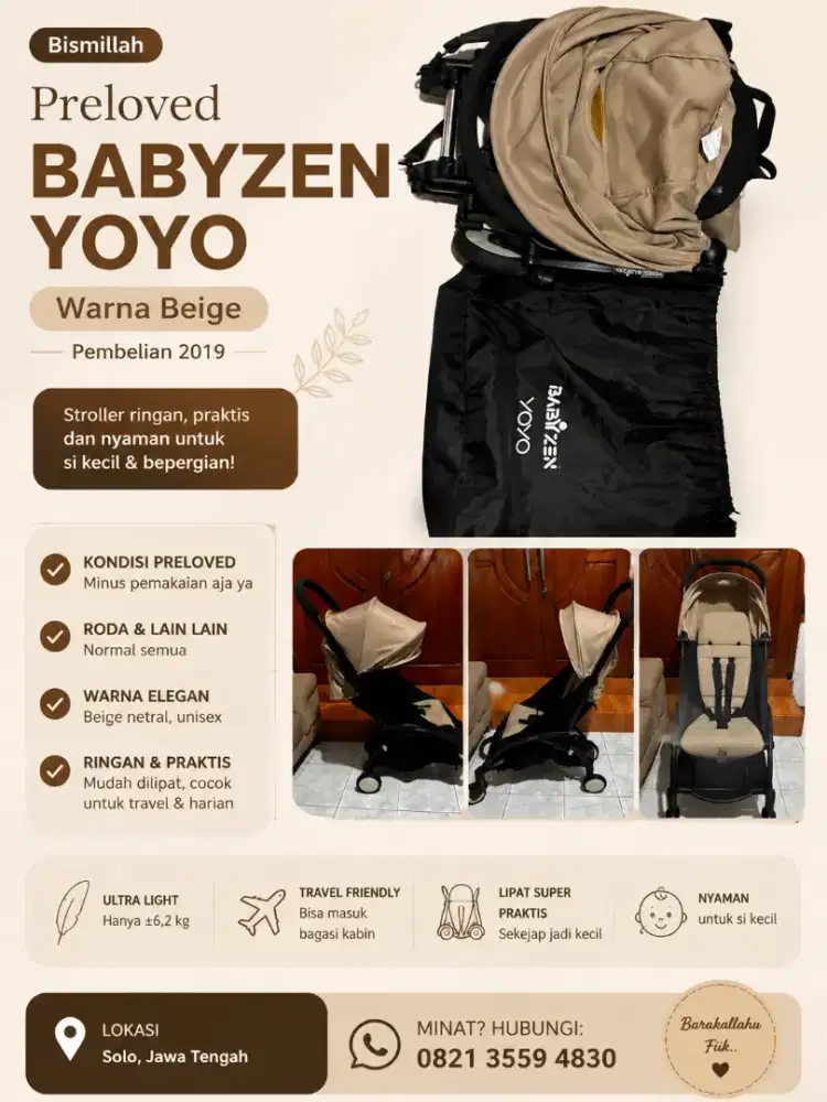 Preloved Stroller Babyzen Yoyo