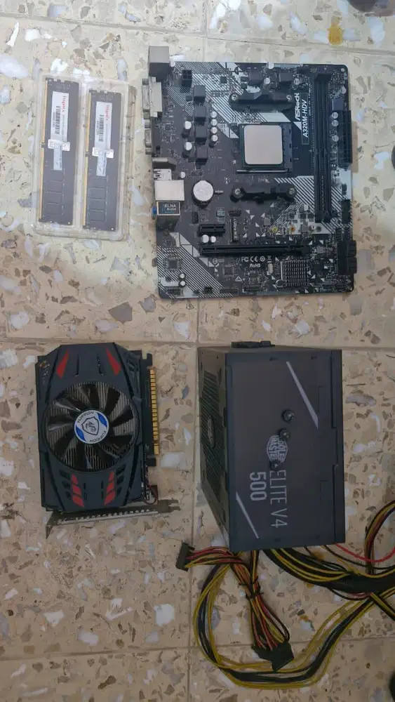 CPU Ryzen 3 3200G + Motherboard Asrock A230M-HDV non Fan