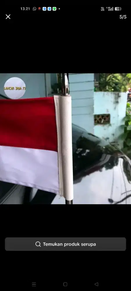 Ready bendera mobil ukuran 16x25 bahan drill premium