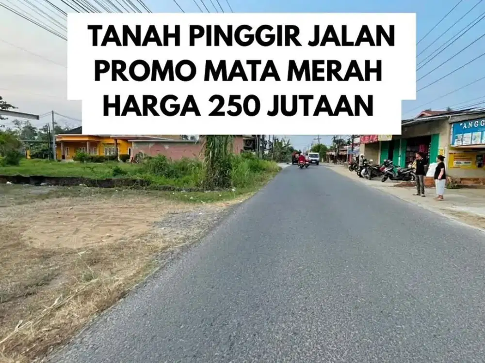 Dijual murah tanah pinggir jalan Poros sematang borang Palembang