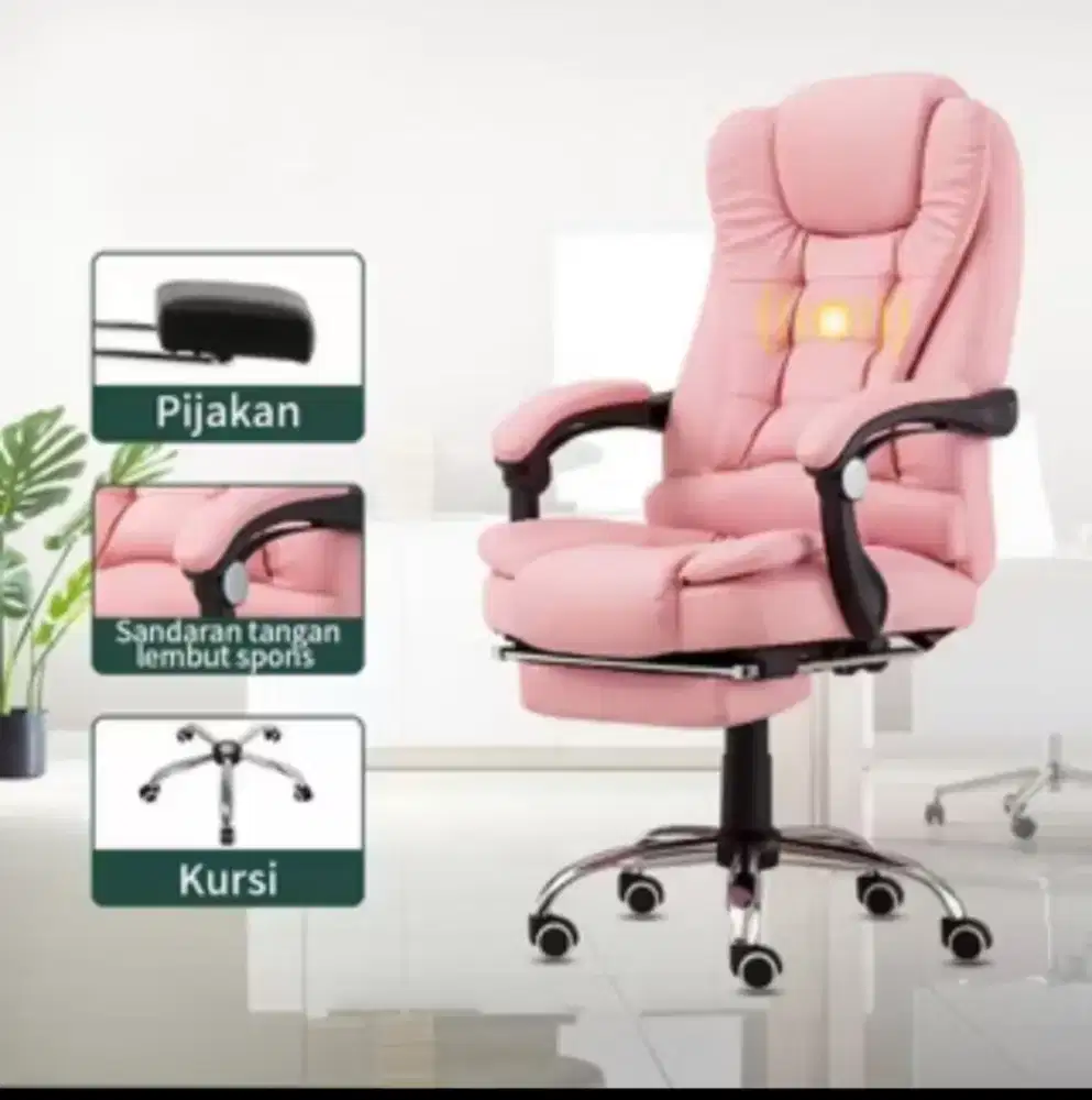 kursi pijat kursi kerja kursi gaming kursi salon sofa pink