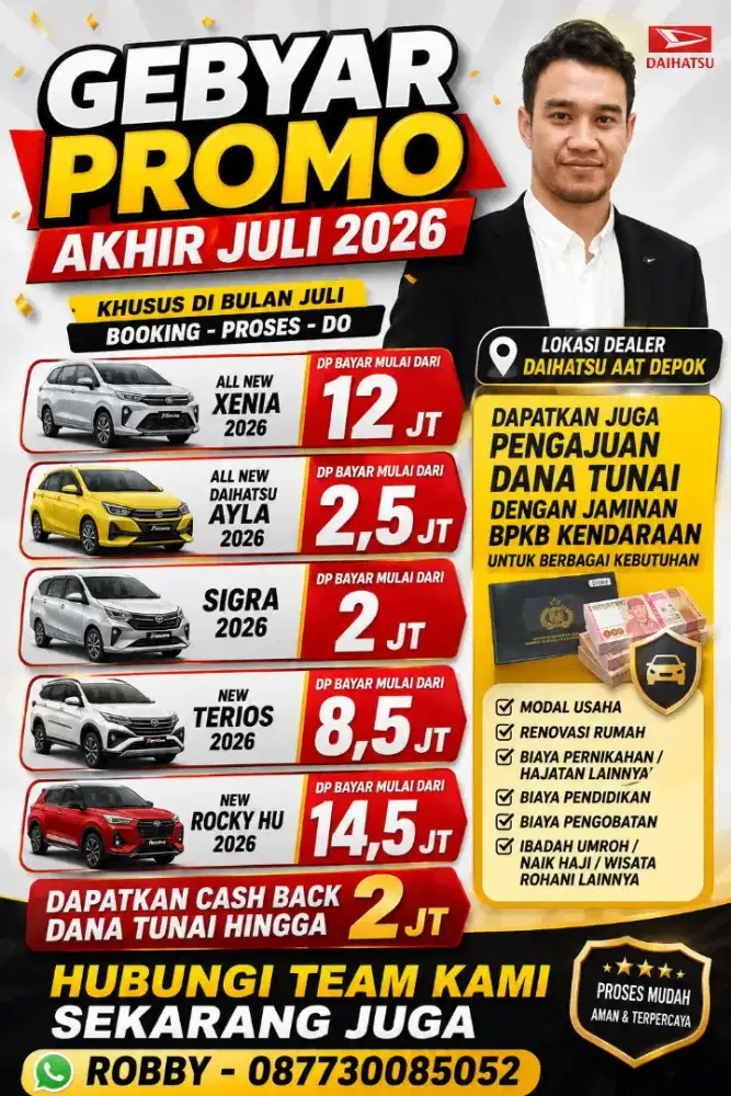 DAIHATSU BANJIR PROMO DP BAYAR MULAI DARI 2JT