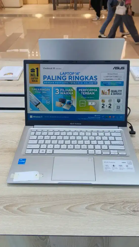 Cicilan laptop Asus Vivobook 14 Intel corei3 gratis 2x cicilan