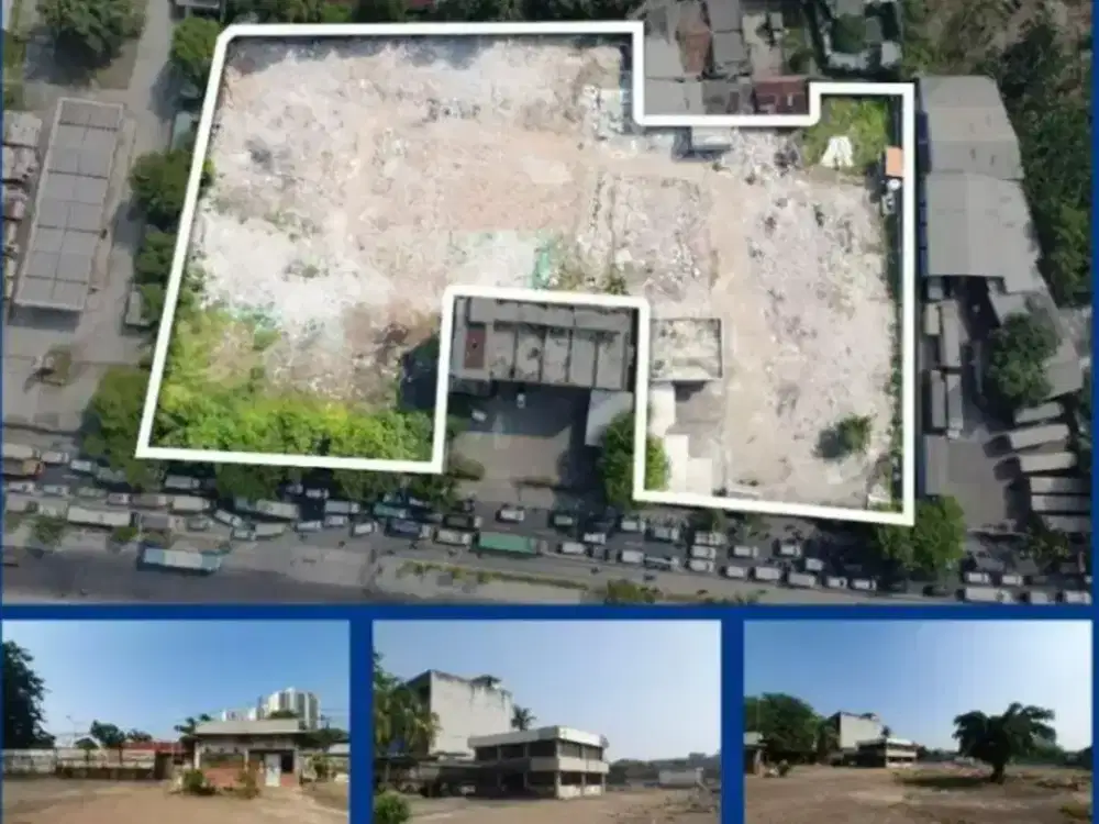 Dijual Tanah Kavling Strategis Jalan Raya Daan Mogot KM 15 Cengkareng Kalideres LT 10030 M2 SHM Zonasi K1 Komersil