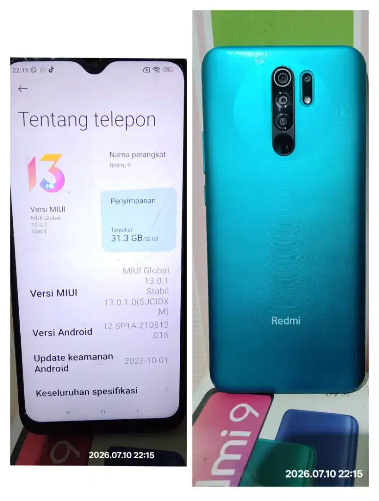 Redme 9 RAM 3gb