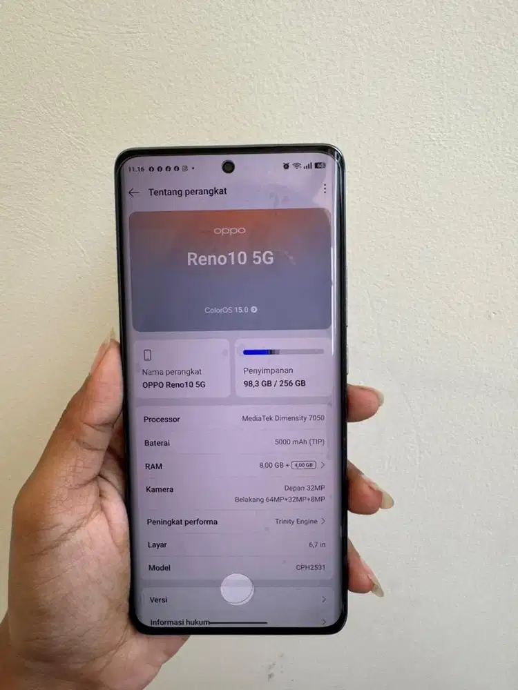 Oppo reno 10 5G 8/256
